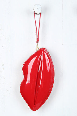 Patent Oversized Lip Bag