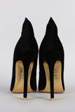 Shoe Republic Suede Flame Pointy Toe Pump