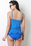 Polka Dot Ruffle Tankini Set