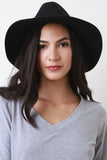 Leatherette Cord Felt Fedora