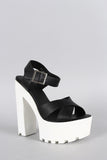 Dollhouse Cross Straps Platform Heel