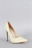 Shoe Republic Snake Pointy Toe Pump