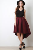 Scuba Box Pleated A-Line Skirt