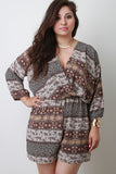 Plus Size Paisley Romper