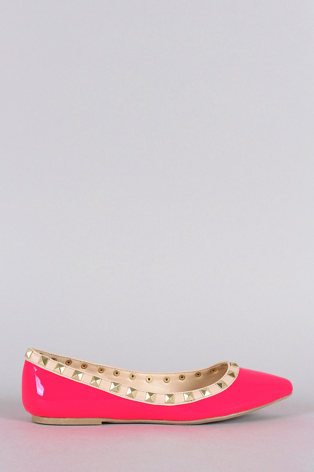 Wild diva studded 2024 flats