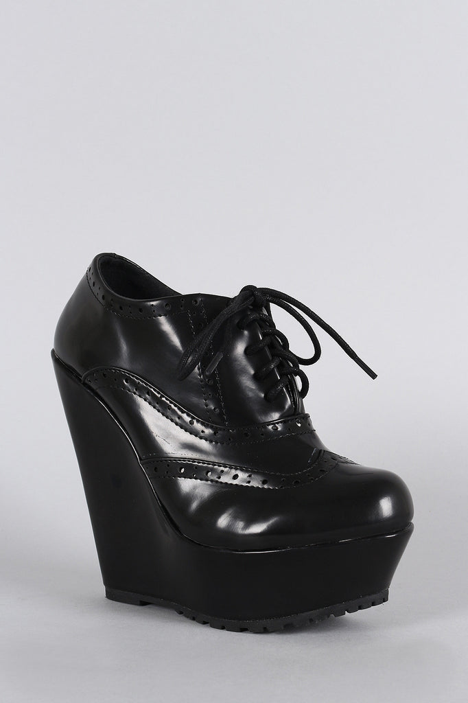 Perforated wedge booties clearance
