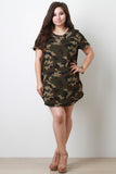 Camouflage T-Shirt Dress