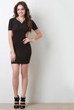 Suede Back Cutout Dress