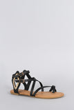 Bamboo Intertwined Straps Diamond Sandal