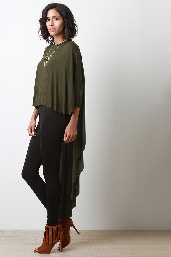 High Low Poncho Top Chanty s Boutique