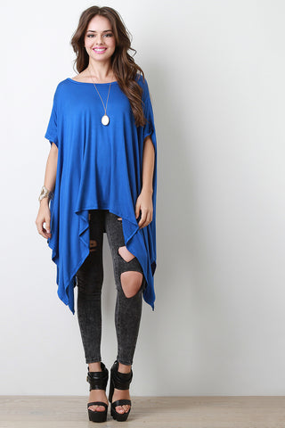 Short Sleeve Poncho Top