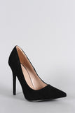 Shoe Republic LA Suede Pointy Toe Stiletto Pump