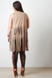 Free Spirited Vegan Suede Fringe Vest