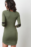 Double Arm Striped Dress