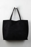 Reversible Suede And Leather Tote Bag