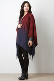 Ombre Woven Fringe Cape