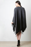 Ombre Woven Fringe Cape