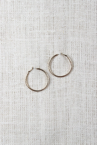 Texture Hoop Earrings