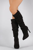 Slouchy Pointy Toe Stiletto Boot