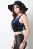 Crush Velvet Crop Top