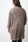 Longline Crochet Dolman Cardigan