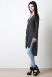 Longline Button Down High Low Top