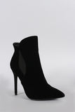 Liliana Curved Top Line Pointy Toe Stiletto Booties