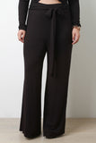 Tied Front Wide Leg Pants