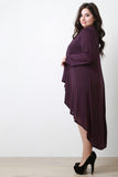 Longline Drape Open Front Cardigan