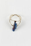 Double Band Iridescent Stone Ring