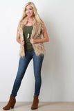 Melange Faux Fur Vest