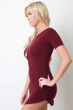 Rounded Hem T-shirt Dress