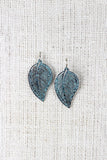 Antique Paint Leaf Earrings