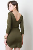 Strappy Cutout Waist Mini Dress