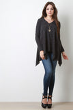 V-Neck Trapeze Sweater Top