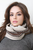 Reindeer Fair Isle Infinity Scarf