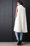 Faux Shearling Fur Long Vest