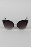 Double Nose Bridge Clubmaster Sunglasses