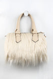 Faux Fur Satchel Bag