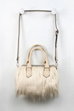 Faux Fur Satchel Bag