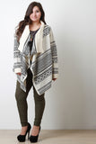 Tribal Pattern Handkerchief Cardigan