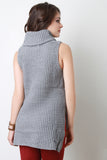 Knitted Sleeveless Turtleneck Top