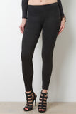 Vegan Suede Tight Leggings