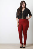 Tulip Waist Stretchy Skinny Pants