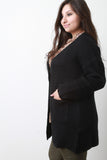 Thick Knit Two Button Coat