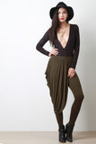 Jersey Drape Skirt Leggings