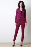 Crepe Single Button Blazer