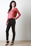 Eyelets Side Leggings