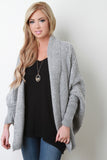 Thick Knit Dolman Sleeve Cardigan