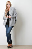 Thick Knit Dolman Sleeve Cardigan